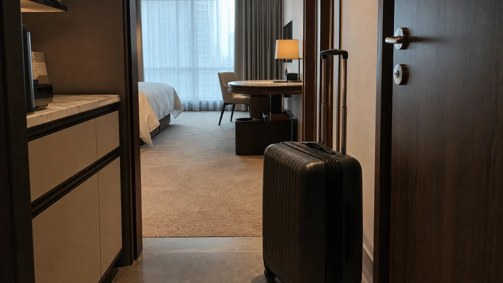 강남 지역 lodging 방문 전 확인사항을 소개하는 사실적인 참고 이미지