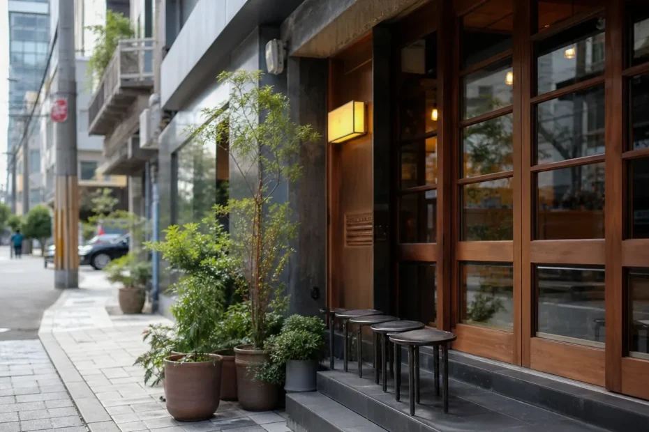 강남 지역 review 방문 전 확인사항을 소개하는 사실적인 참고 이미지