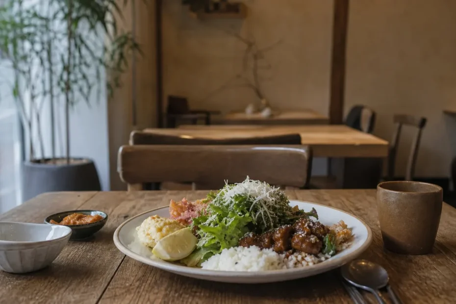 강남 지역 restaurant 방문 전 확인사항을 소개하는 사실적인 참고 이미지