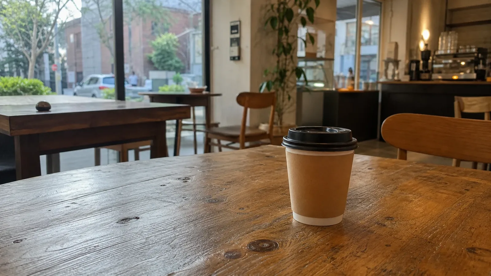 강남 지역 cafe 방문 전 확인사항을 소개하는 사실적인 참고 이미지