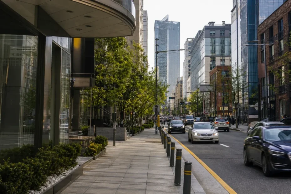 강남 지역 review 방문 전 확인사항을 소개하는 사실적인 참고 이미지