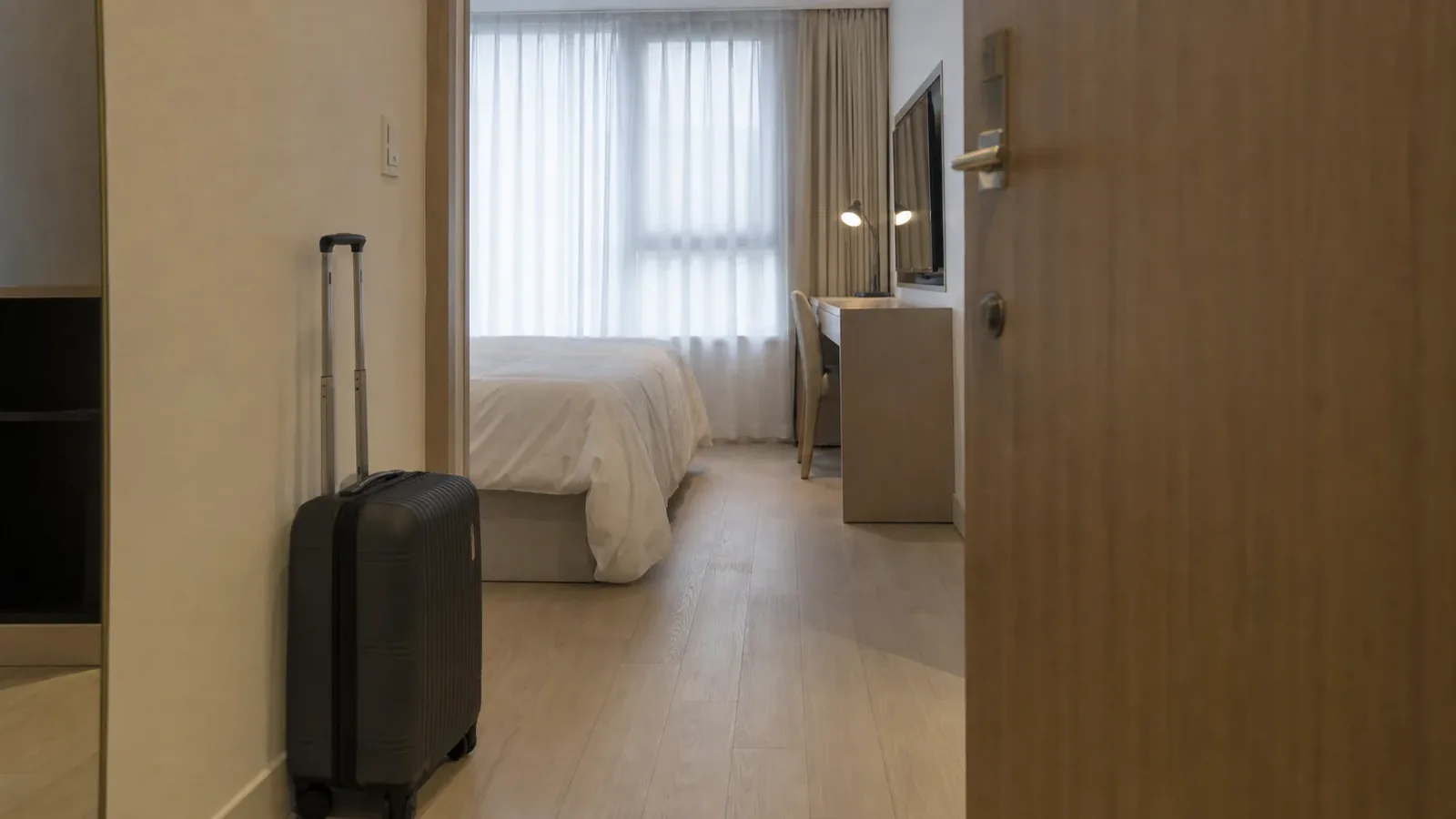 강남 지역 lodging 방문 전 확인사항을 소개하는 사실적인 참고 이미지