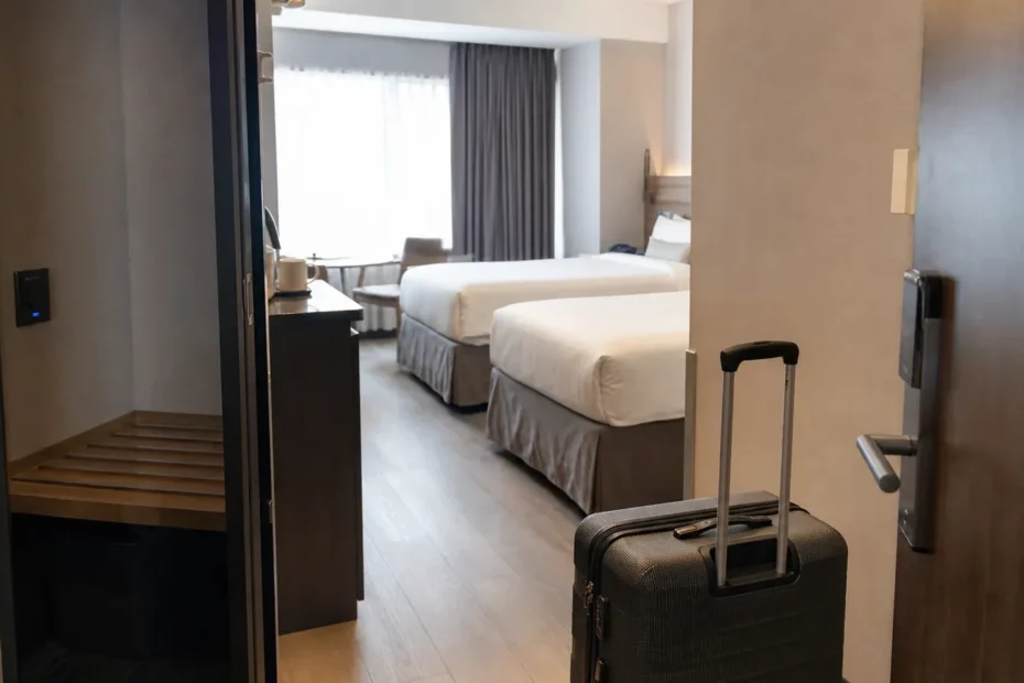 강남 지역 lodging 방문 전 확인사항을 소개하는 사실적인 참고 이미지
